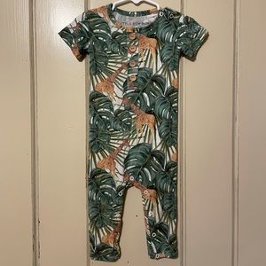 Little Bum Bum short sleeved, Henley, pant romper.